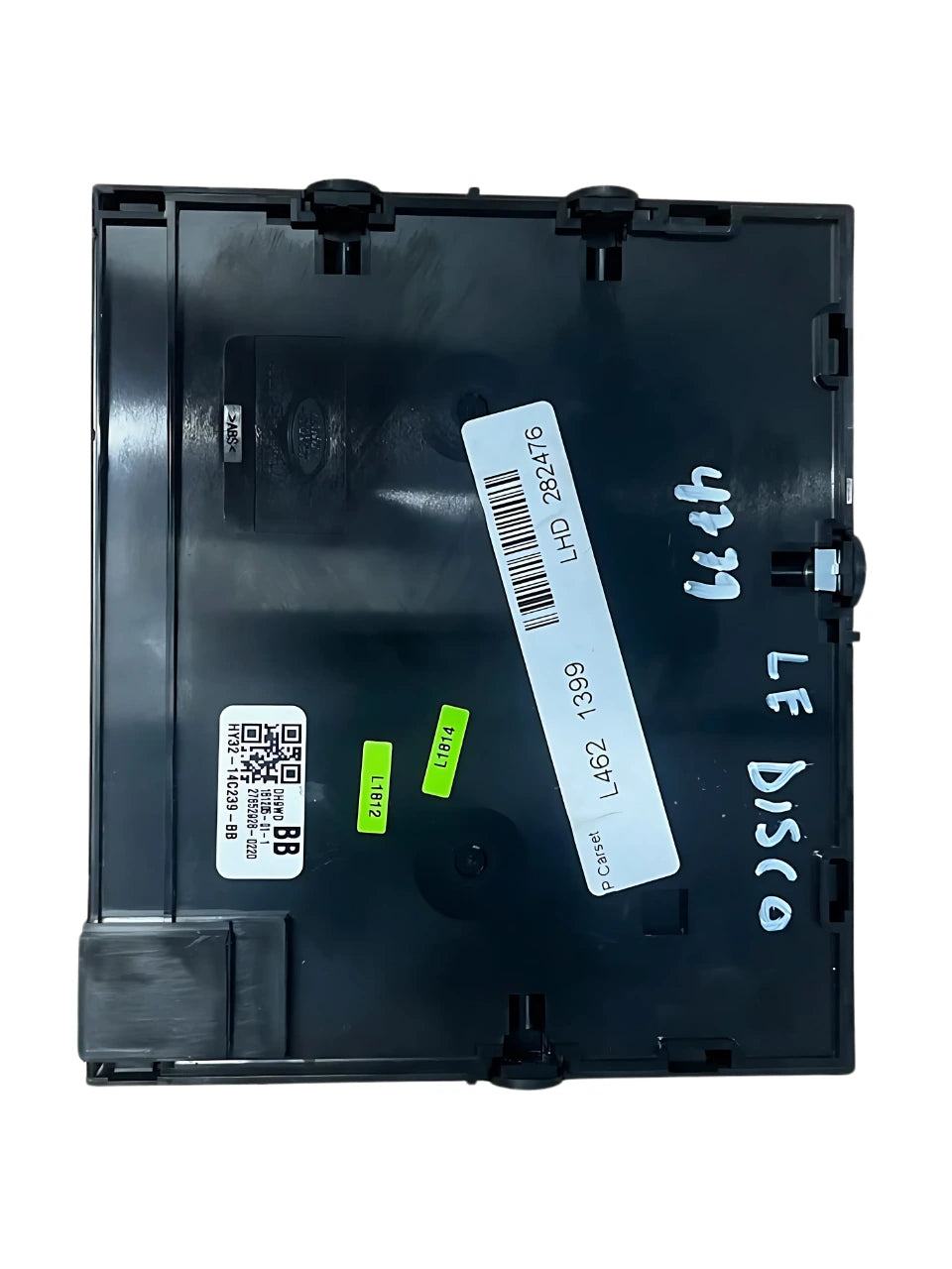 Roverland Parts black plastic Control Module for vehicle electronic systems with barcode labels