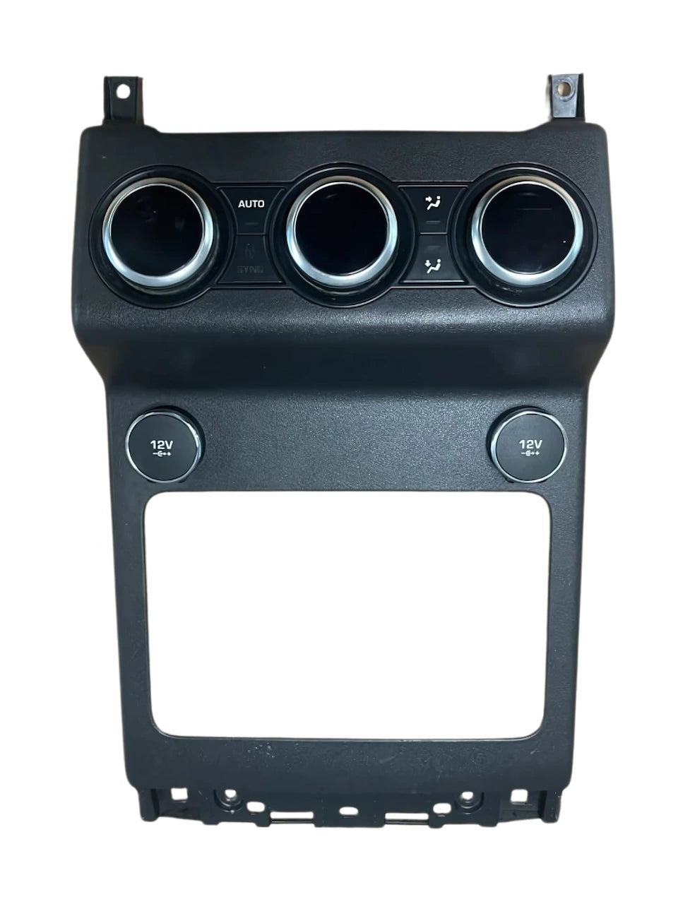 Roverland Parts Control Panel with three circular dials and two 12V sockets in black