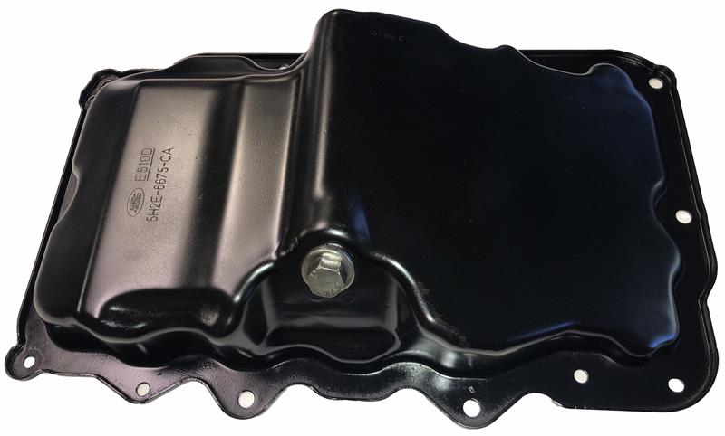 Land Rover LR3 and LR4 engine oil pan part in black metal for engine oil system