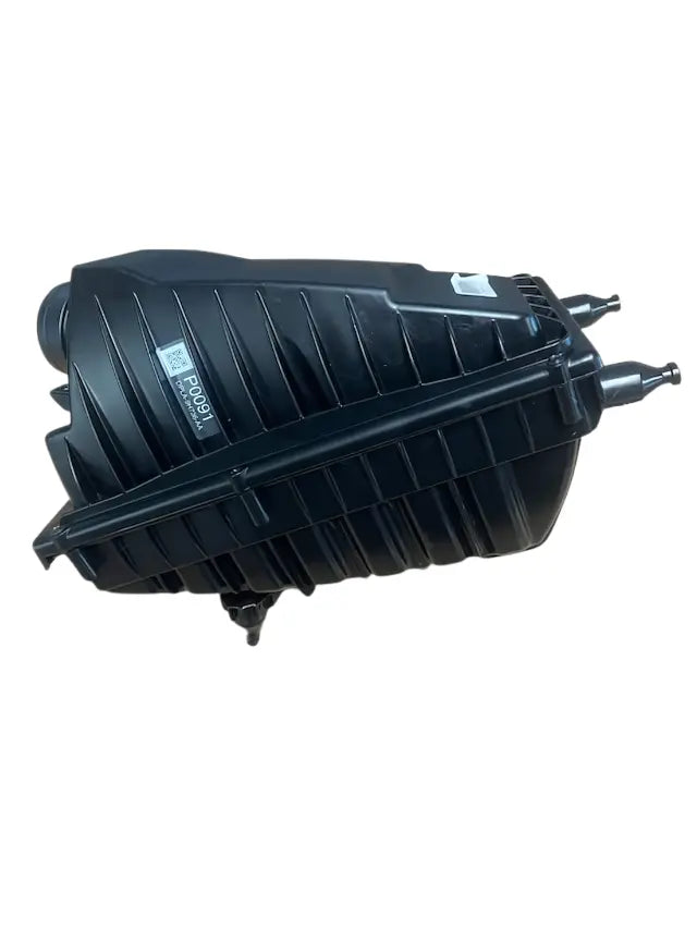 Roverland Parts black plastic Air Filter Box with ribbed design and dual outlet ports