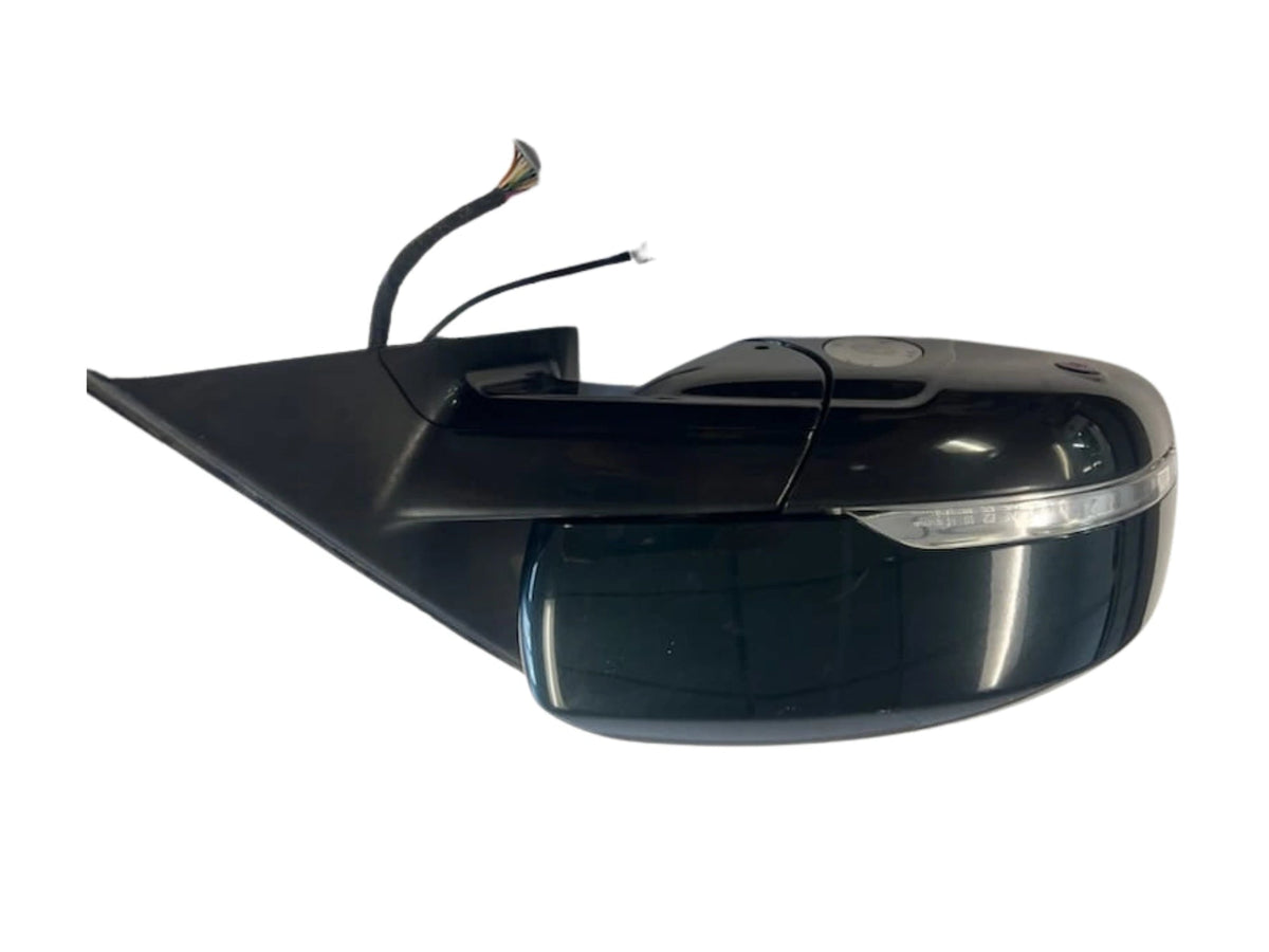 Roverland Parts HSE Full Size Mirrors Left for Range Rover in black with wiring connector