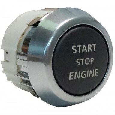 Land Rover LR2 Parts Ignition Switch with Start Stop Engine Button in silver and black