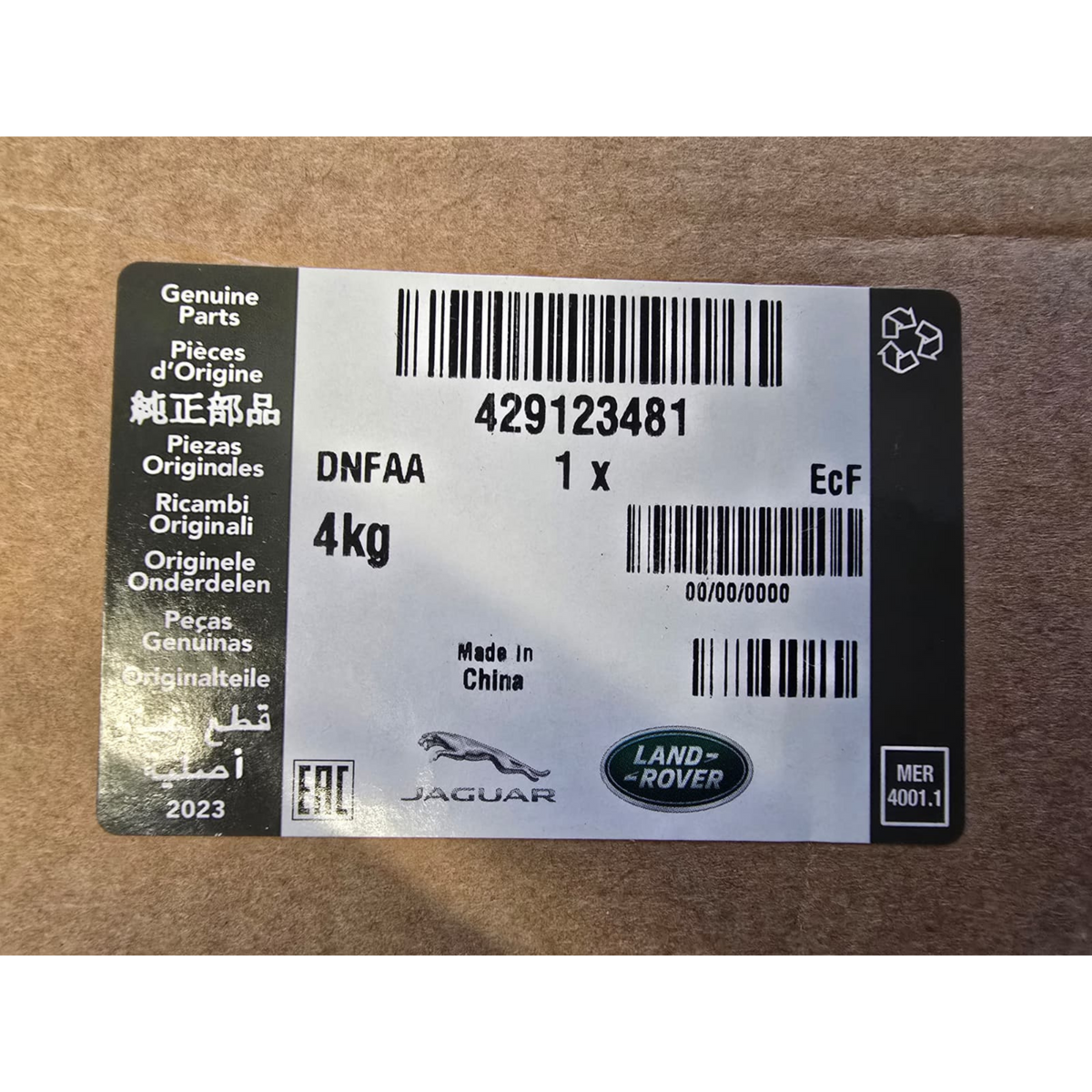 Roverland Parts Land Rover Battery with Serial Number L8B2-17B892 AE for Reliable Performance