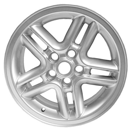 Silver alloy wheel rim for Land Rover Discovery parts with five-spoke design