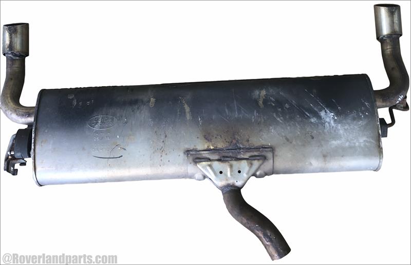 Land Rover Evoque parts muffler with dual exhaust pipes for vehicle exhaust system