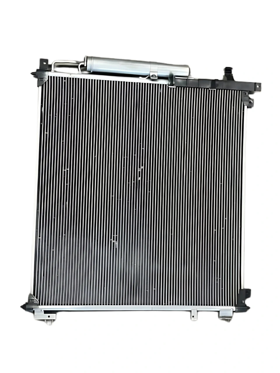 Range Rover Sport Diesel AC Condenser replacement part with metal fins and connectors
