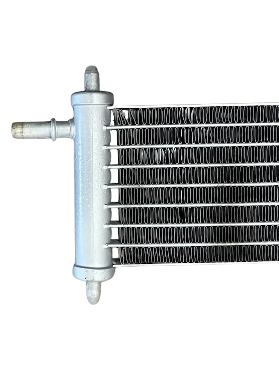 Range Rover Sport Diesel Fuel Cooler metal component with cooling fins and connection pipes