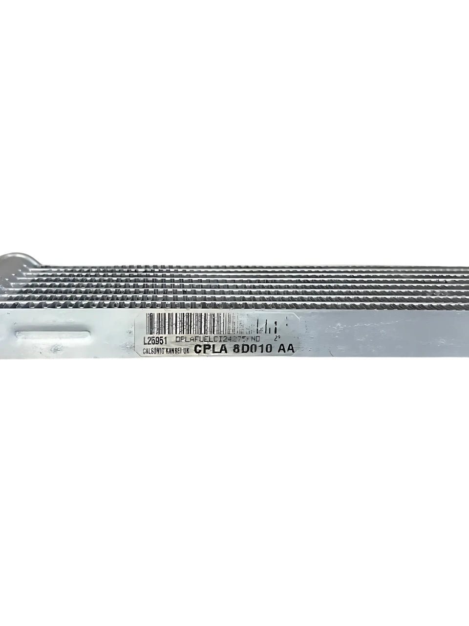 Roverland Parts Range Rover Sport Diesel Fuel Cooler metal component with part number CPLA 8D010 AA