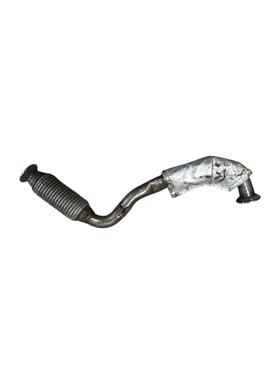 Range Rover Sport Diesel Turbo Exhaust Pipe by Roverland Parts with flexible metal tubing and flange ends