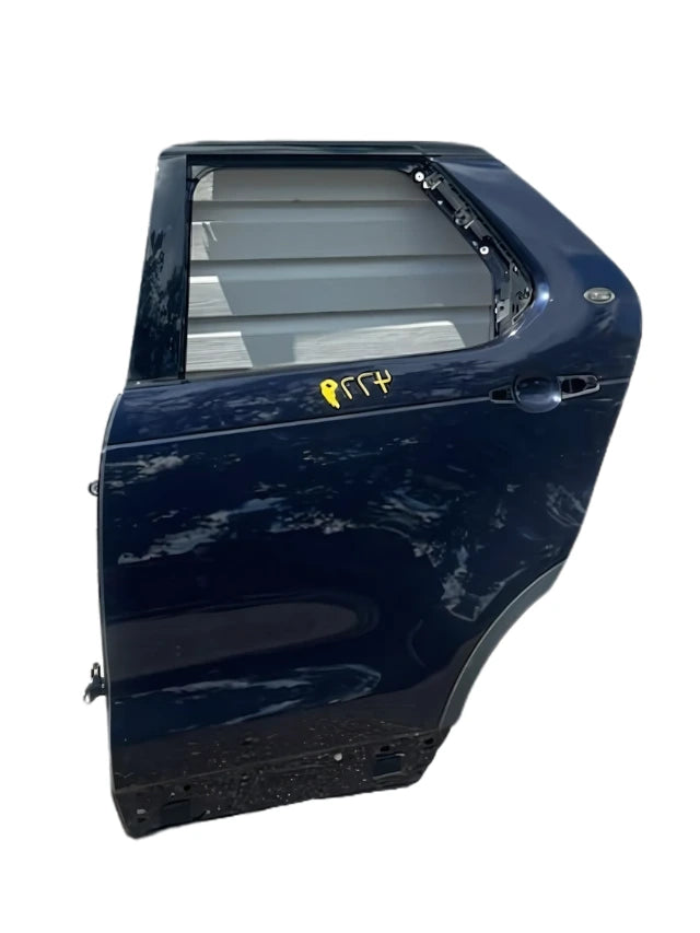 Roverland Parts dark blue rear door for vehicle replacement with window frame and handle