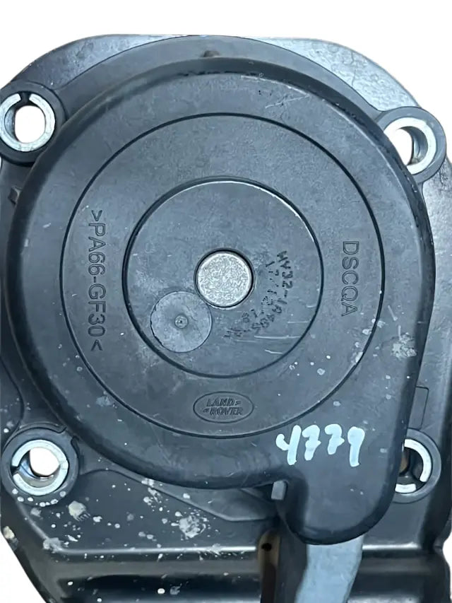 Roverland Parts Spare Tire Winch with black circular housing and mounting holes for Land Rover vehicles