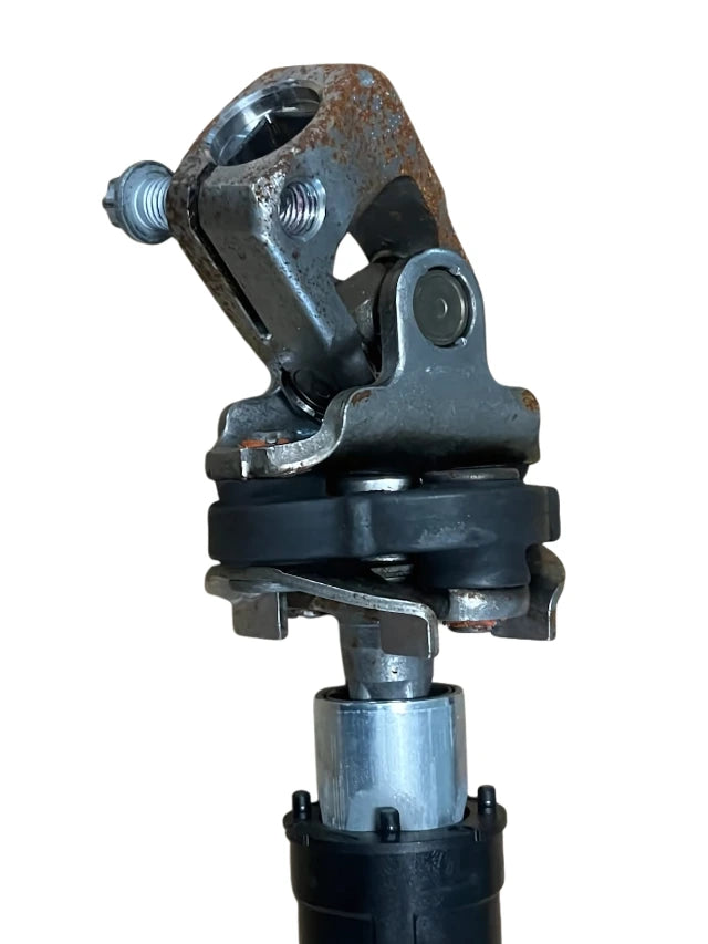 Roverland Parts steering shaft intermediate metal automotive component with black and silver finish
