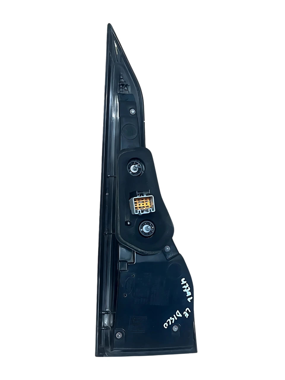 Roverland Parts Left Tail Light back view showing connection points and mounting hardware