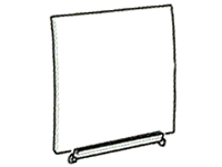 1993-1995 Range Rover rear door glass replacement part with mounting hardware