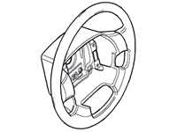 1995-2002 Range Rover 4.0 SE & 4.6 HSE steering wheel beige with wood grain