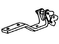 1999 Discovery II left hood hinge metal part for Discovery vehicle replacement