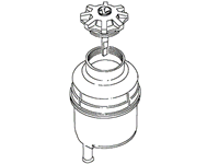 1999 Range Rover Power Steering Reservoir replacement part with cap for steering system