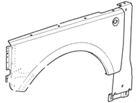 2003-2005 Range Rover Left Front Fender 4.4L HSE Part ASB760032