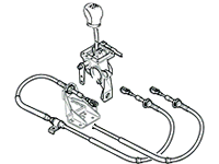 2004 Discovery II transfer case shifter assembly with cables and gear lever for Discovery parts