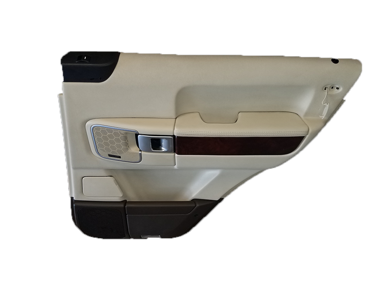 2007-2012 Range Rover Door Trim Panel Right Rear Ivory Walnut OEM Replacement