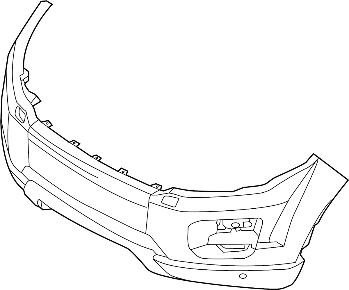 2012-2015 Land Rover Range Rover Evoque Dynamic Bumper Front