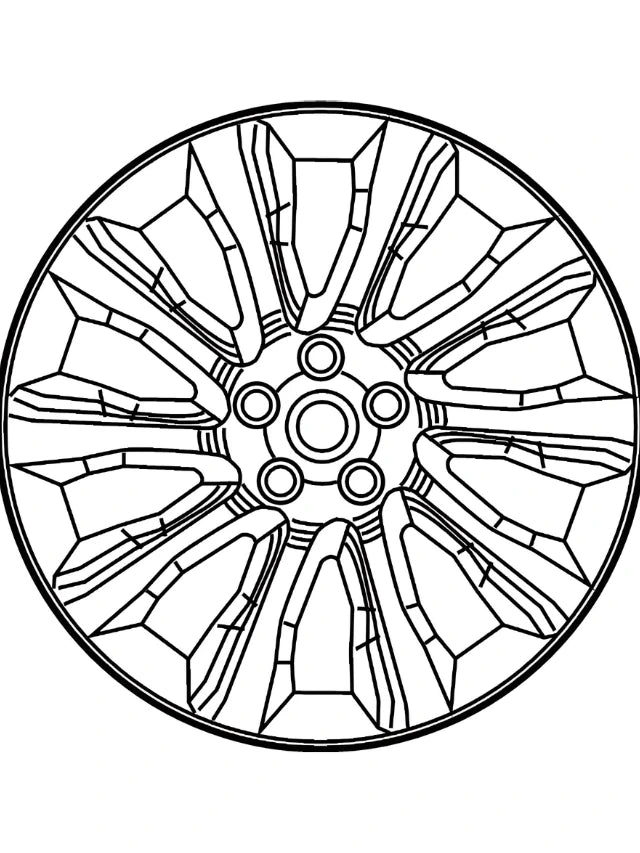Range Rover Alloy wheel rim top view multi spoke intricate design replacement part