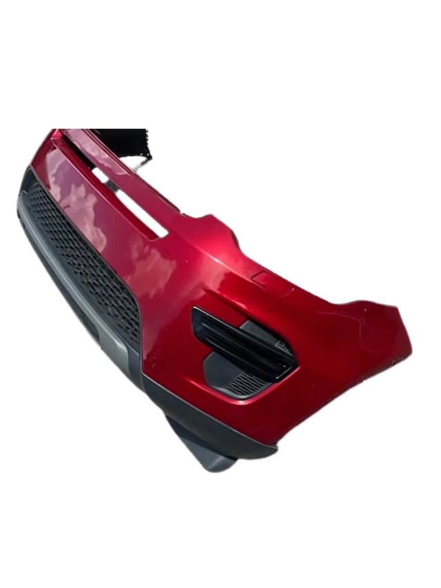 Roverland Parts red Front Bumper featuring black mesh grille and fog light openings OEM replacement panel
