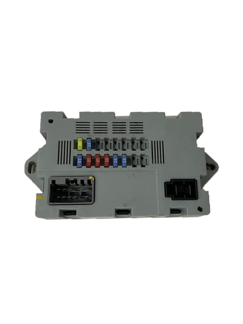 Range Rover Fuse Box module with visible blade fuses and electrical connectors for OEM replacement
