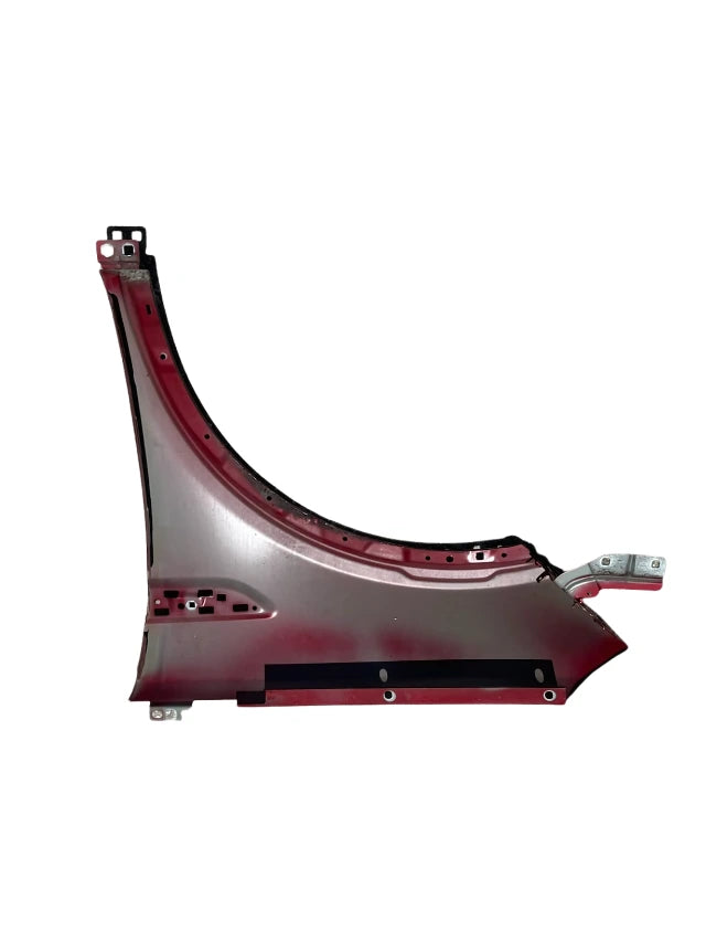 Roverland Parts red OEM Left Front Fender with mounting holes and glossy metallic finish for replacement repairs