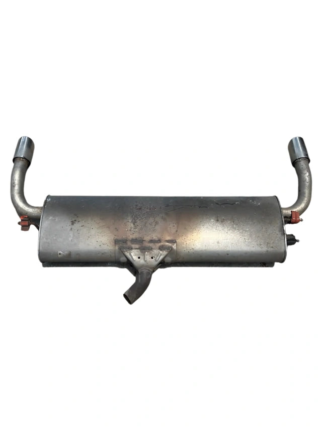 Roverland Parts Rear Muffler stainless steel dual tailpipe exhaust with mounting bracket