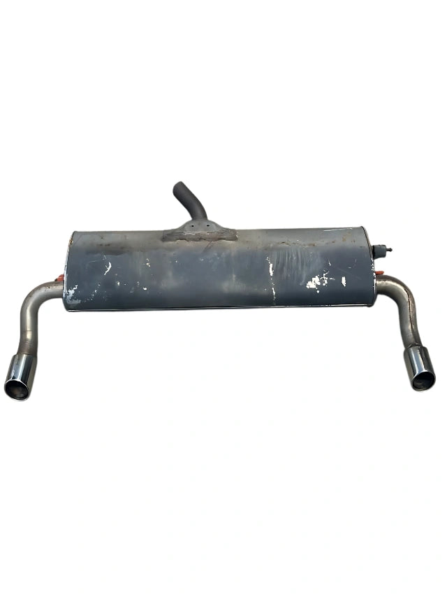 Roverland Parts Rear Muffler dual outlet exhaust with chrome tips used gray metal body replacement part