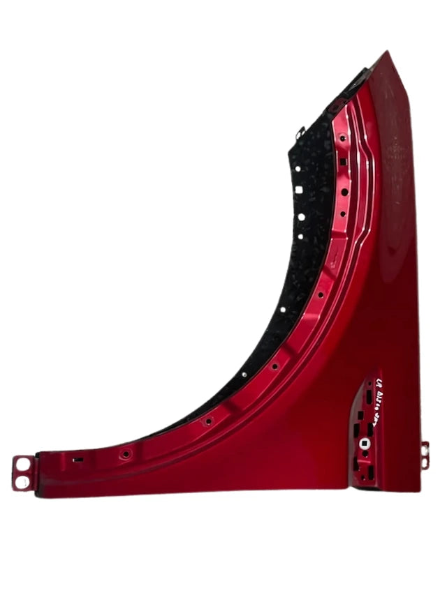 Roverland Parts Right Front Fender red metallic OEM replacement panel with mounting holes and inner liner