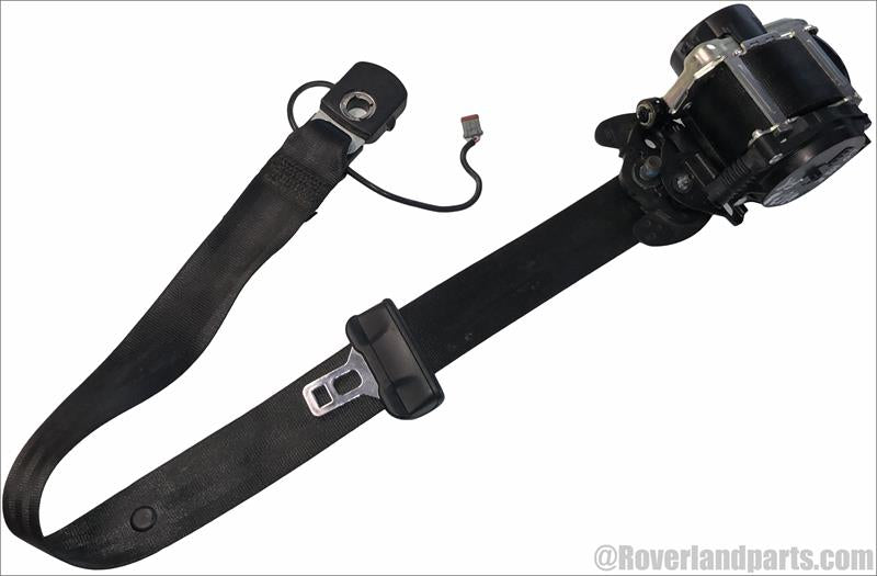 Land Rover Range Rover Parts black Seat Belt with retractor and buckle mechanism