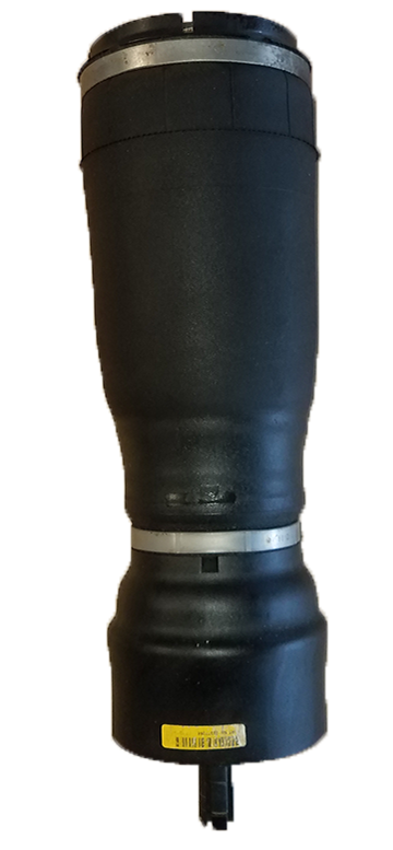Range Rover Air Spring replacement part for vehicle suspension system in black rubber and metal