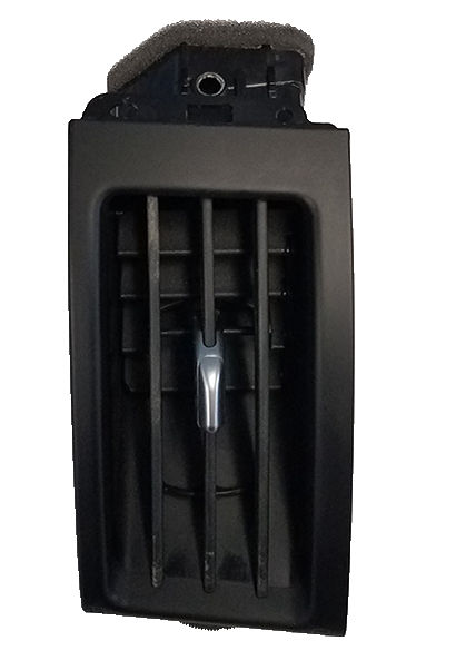 Black LR2 Parts air vent with adjustable slats for vehicle interior ventilation