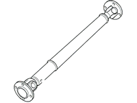 Range Rover parts assembly illustration of a driveshaft component for vehicle repair
