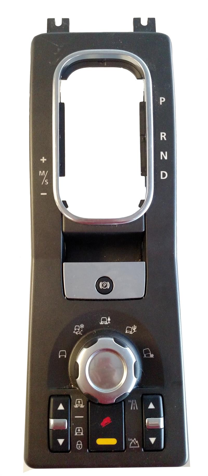 Range Rover Parts center console control panel with assist feature dial and gear shift indicator
