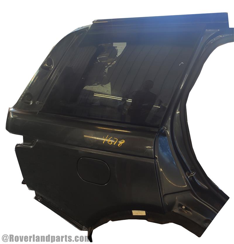Black Land Rover Range Rover Quarter Panel replacement part with window frame