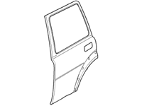 Freelander left rear car door replacement part for vehicle repair and maintenance