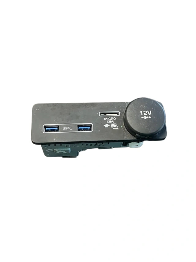 Roverland Parts car panel Cigarette Lighter with USB and Micro USB Ports. Dual USB A ports micro SIM slot 12V cap