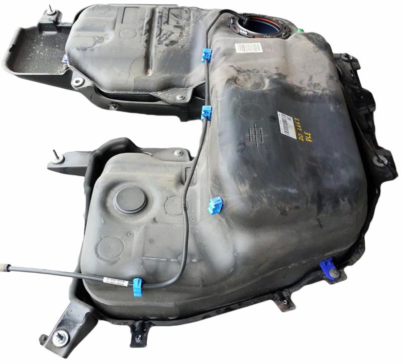 Land Rover Discovery Parts black plastic fuel tank with attached wiring and mounting brackets