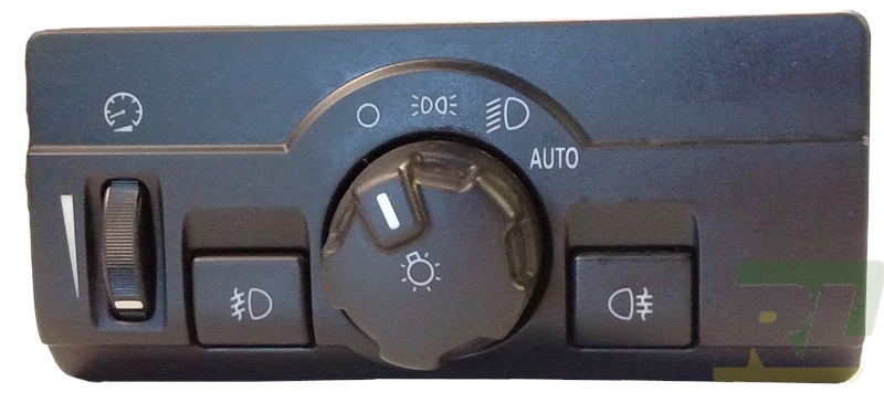 LR2 parts black car headlight control panel with switch knobs and dial for lighting functions