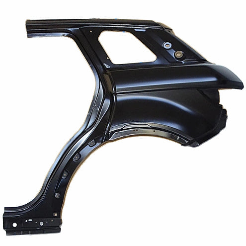 Black quarter panel for Evoque parts replacement with durable metal construction