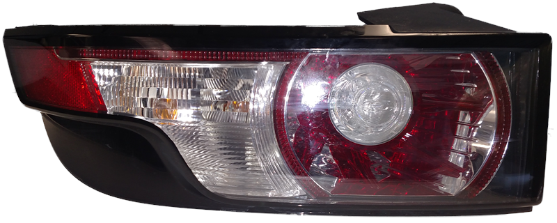 Evoque parts tail light with red and clear lens assembly for vehicle rear lighting replacement