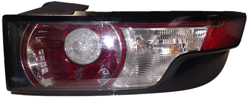 Evoque Parts tail light with red and clear lenses for rear vehicle lighting replacement