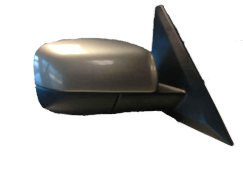 Silver and black Range Rover Parts View Mirror with mounting base for side door installation