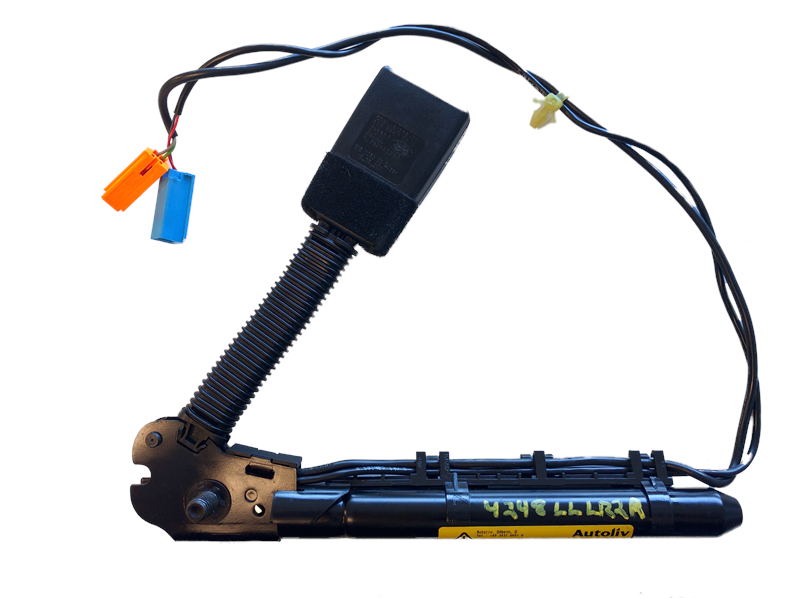 LR2 Parts seat belt pretensioner component with wiring harness for vehicle safety system