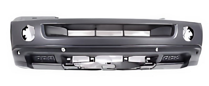 Range Rover front bumper replacement part in black with grille and mounting points