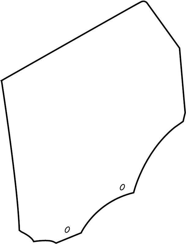 Range Rover Door Glass replacement part outline for vehicle window repair