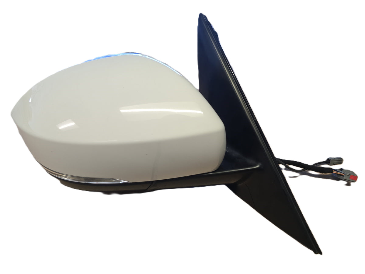 Right Door Mirror for Roverland Parts in sleek white design with wiring for easy installation